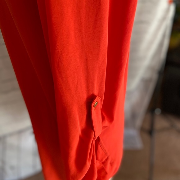 WOMEN'S Chicos size 2 (M) red long tunic top blouse - Picture 3 of 9